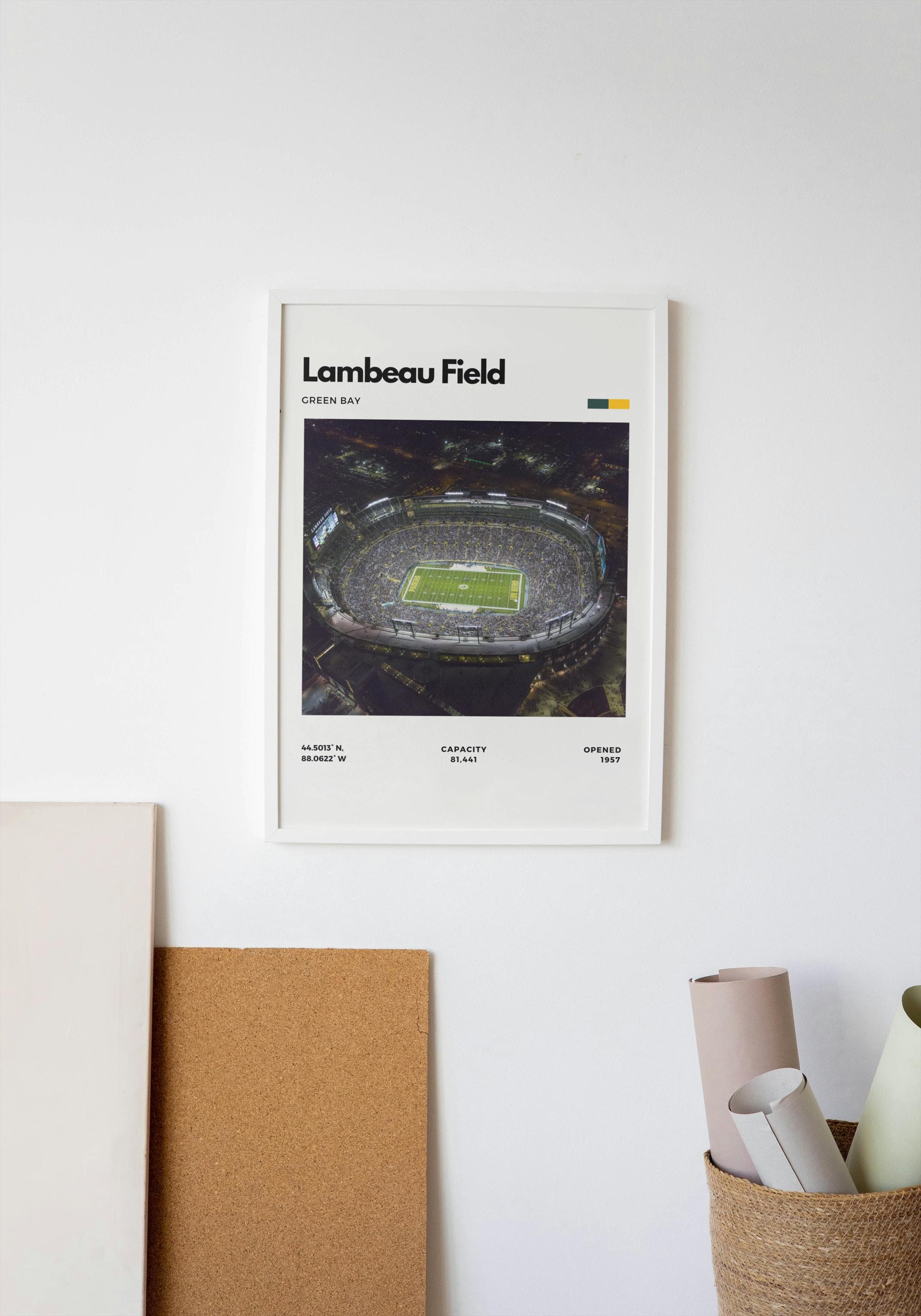 Lambeau Field Poster | Green Bay Packers Stadium Print thumbnail 5