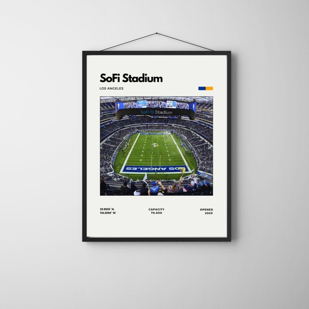 SoFi Stadium Poster | Los Angeles Rams Stadium Print thumbnail 3