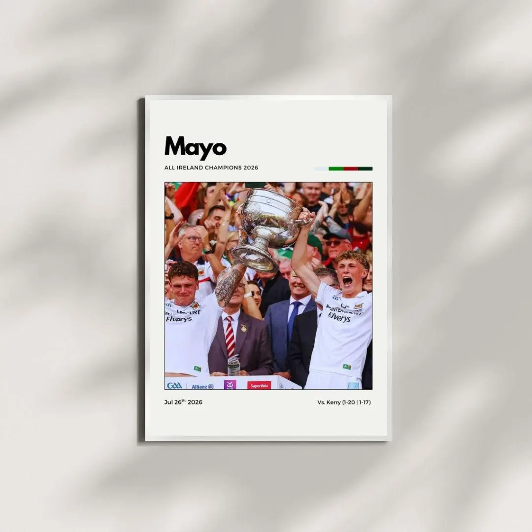 Mayo 2026 All Ireland Champions Poster | Gaelic Football Wall Art thumbnail 4