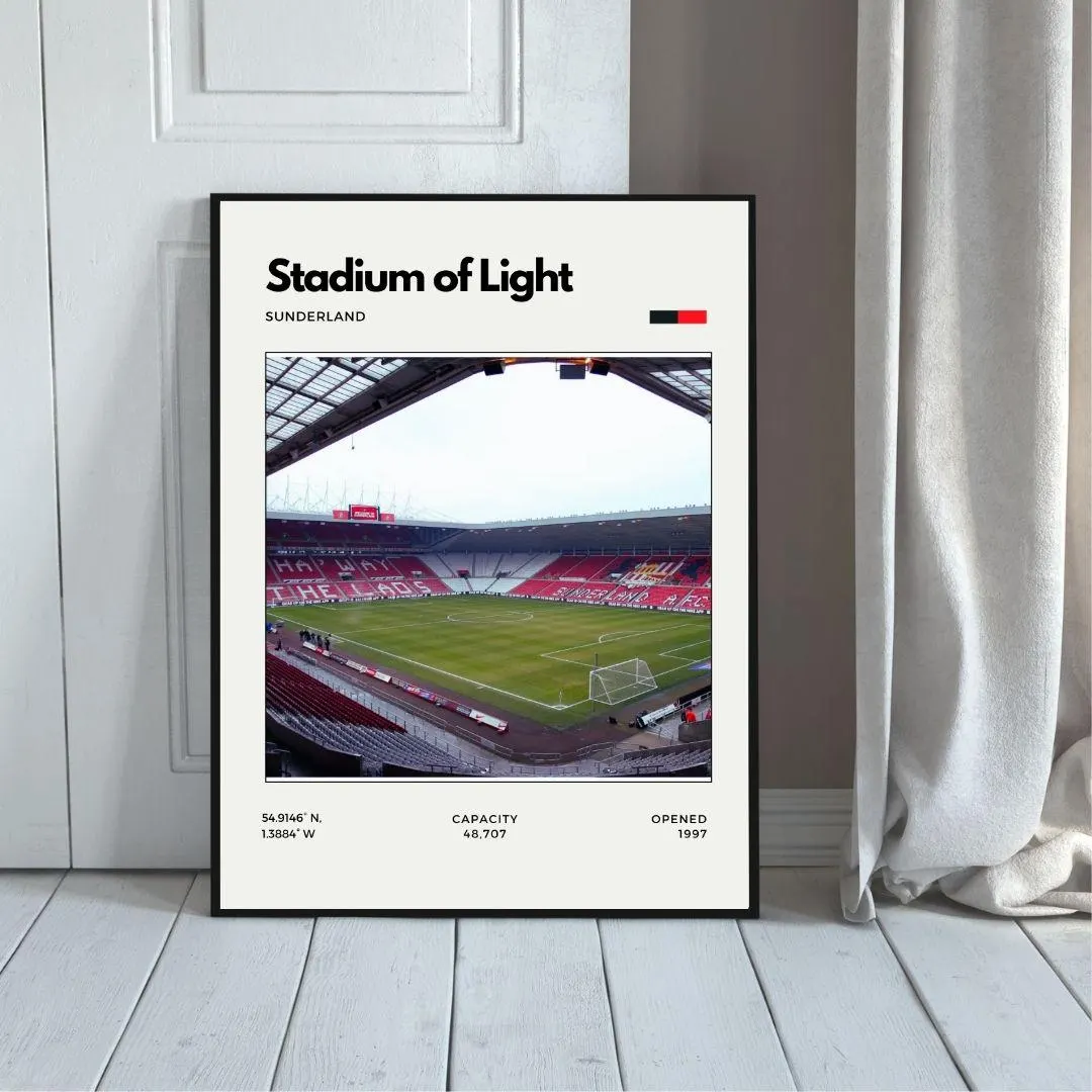 Stadium of Light Poster | Sunderland AFC Stadium Print thumbnail 5