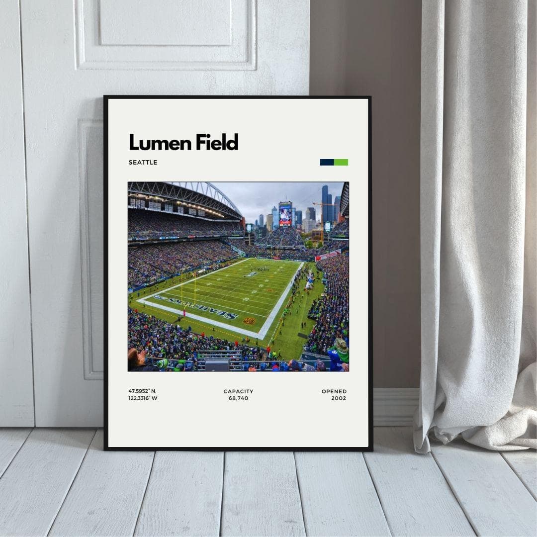Lumen Field Stadium Poster | Seattle Seahawks Wall Art | NFL Football Decor thumbnail 5