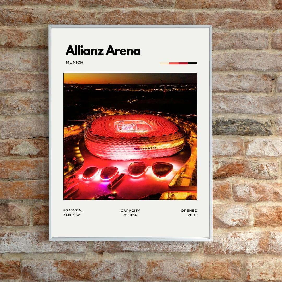 Allianz Arena Poster | Bayern Munich Stadium Print thumbnail 2