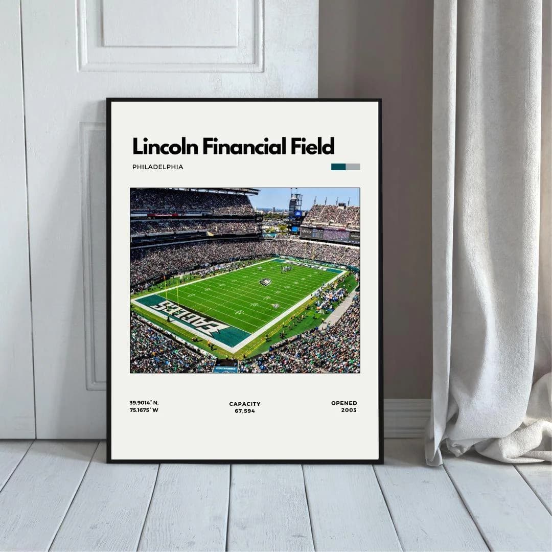 Lincoln Financial Field Poster | Philadelphia Eagles Stadium Print thumbnail 5
