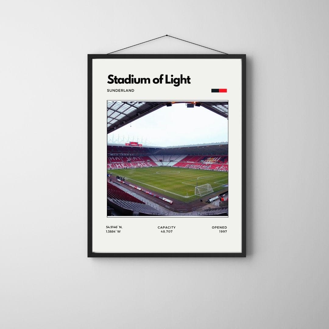 Stadium of Light Poster | Sunderland AFC Stadium Print thumbnail 3