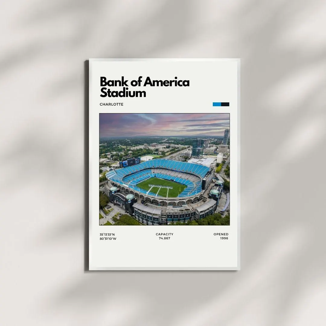 Bank of America Stadium Poster | Carolina Panthers Stadium Print thumbnail 4