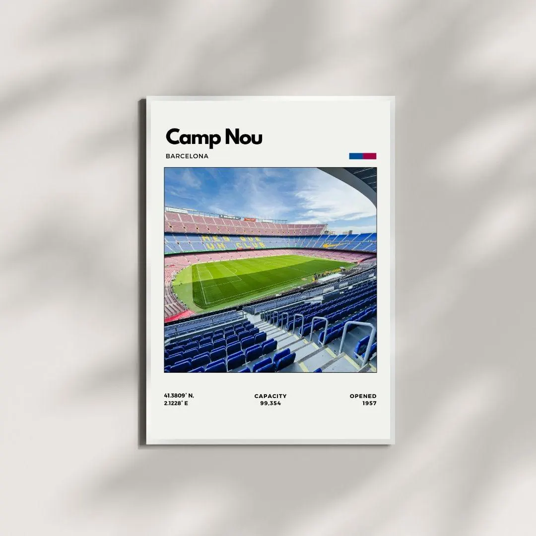 Camp Nou Poster | F.C.  Barcelona Stadium Print thumbnail 3