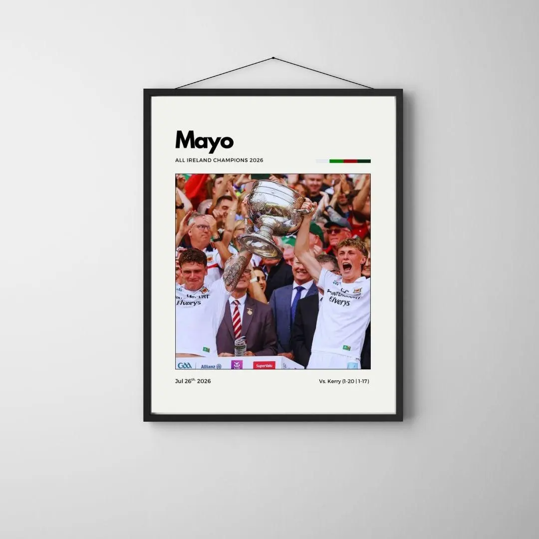Mayo 2026 All Ireland Champions Poster | Gaelic Football Wall Art thumbnail 3
