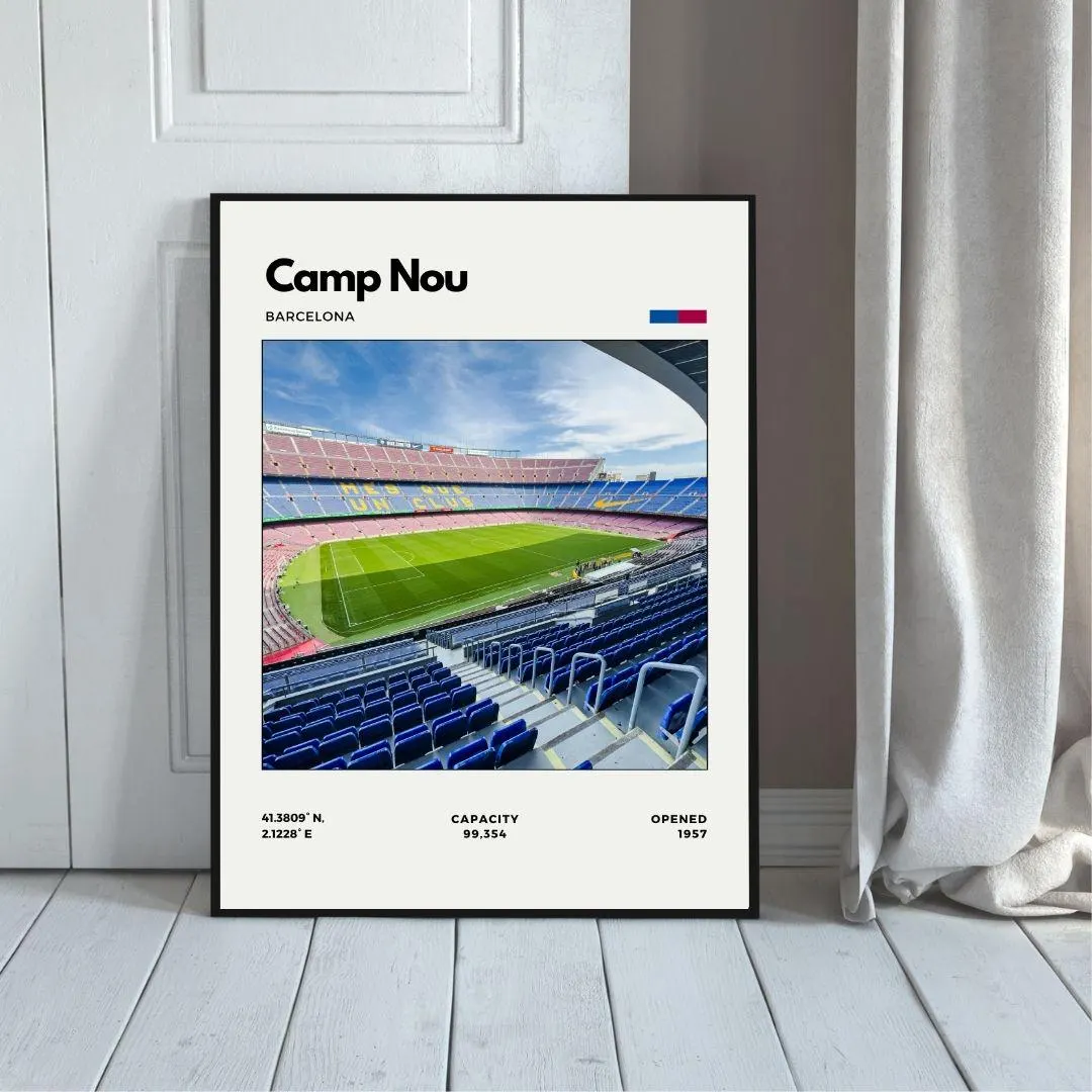 Camp Nou Poster | F.C.  Barcelona Stadium Print thumbnail 5