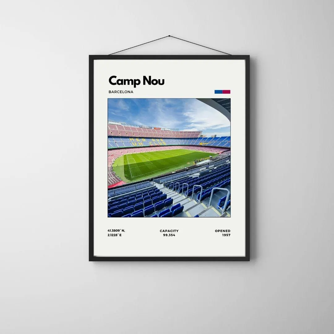 Camp Nou Poster | F.C.  Barcelona Stadium Print thumbnail 4