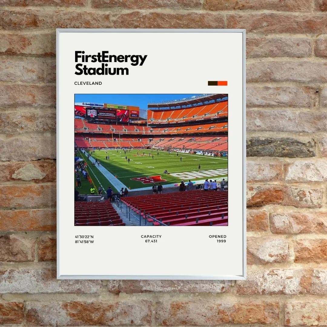 FirstEnergy Stadium Poster | Cleveland Browns Stadium NFL Print thumbnail 2