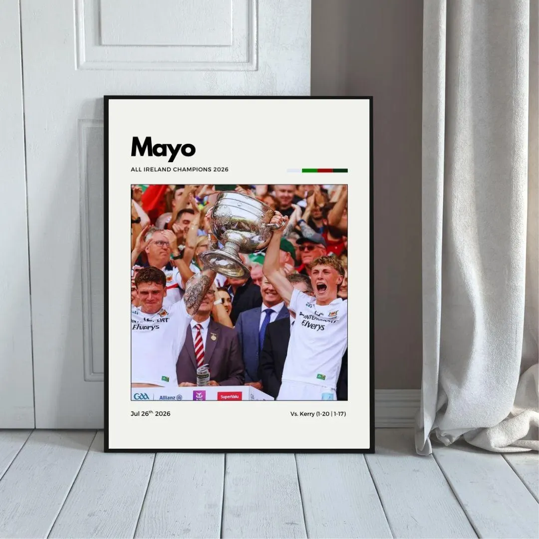 Mayo 2026 All Ireland Champions Poster | Gaelic Football Wall Art thumbnail 5