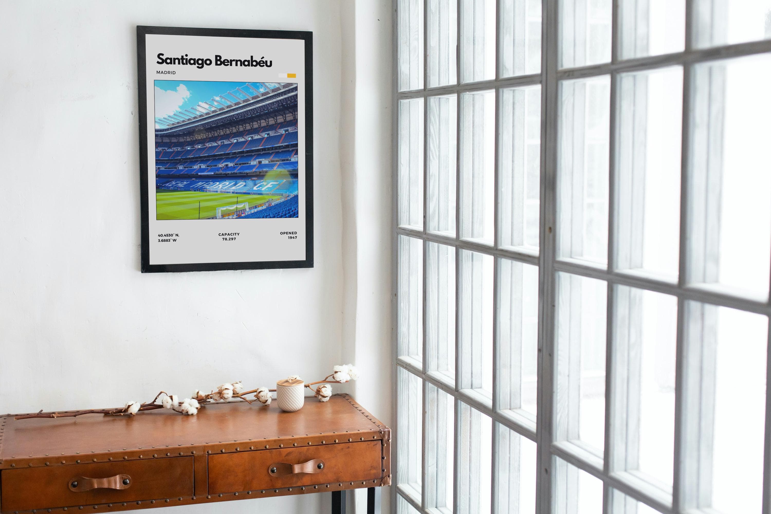 Santiago Bernabéu Stadium Poster | Real Madrid Stadium Print thumbnail 3