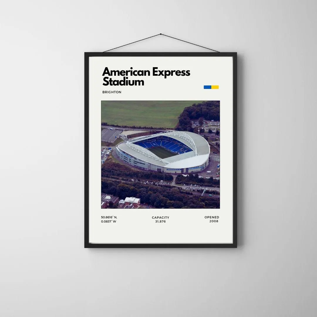 American Express Stadium Poster | Brighton Football Club Stadium Print thumbnail 3