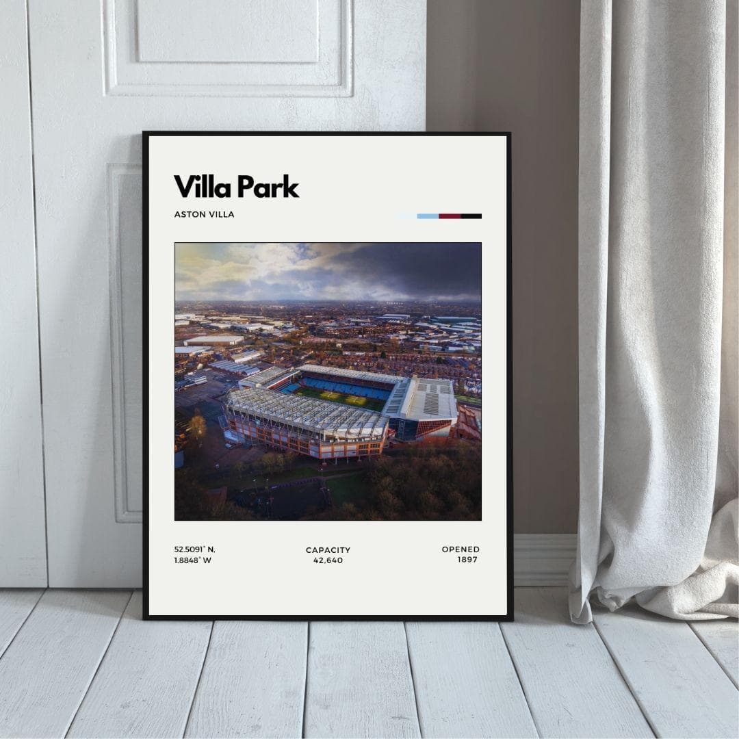 Villa Park Stadium Poster | Aston Villa Wall Art | Football Decor thumbnail 5