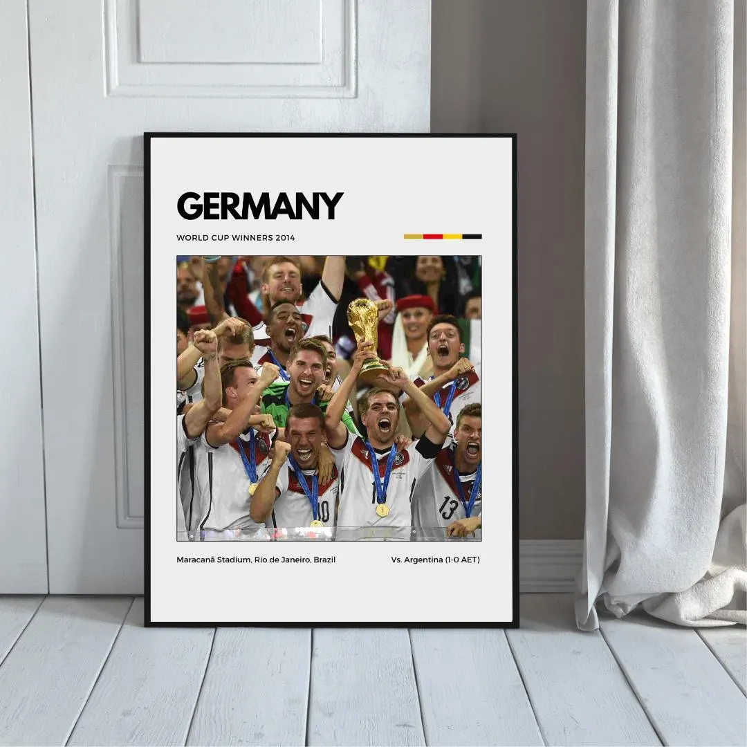 Germany 2014 World Cup Champions Poster | Soccer Wall Art thumbnail 4
