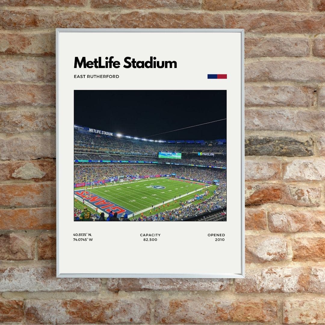 New York Giants MetLife Stadium Poster | NFL Football Print thumbnail 2