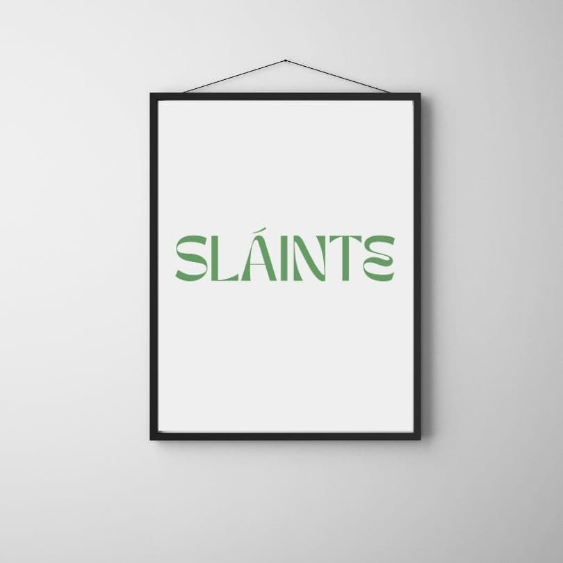 Sláinte Irish Phrase Print thumbnail 3