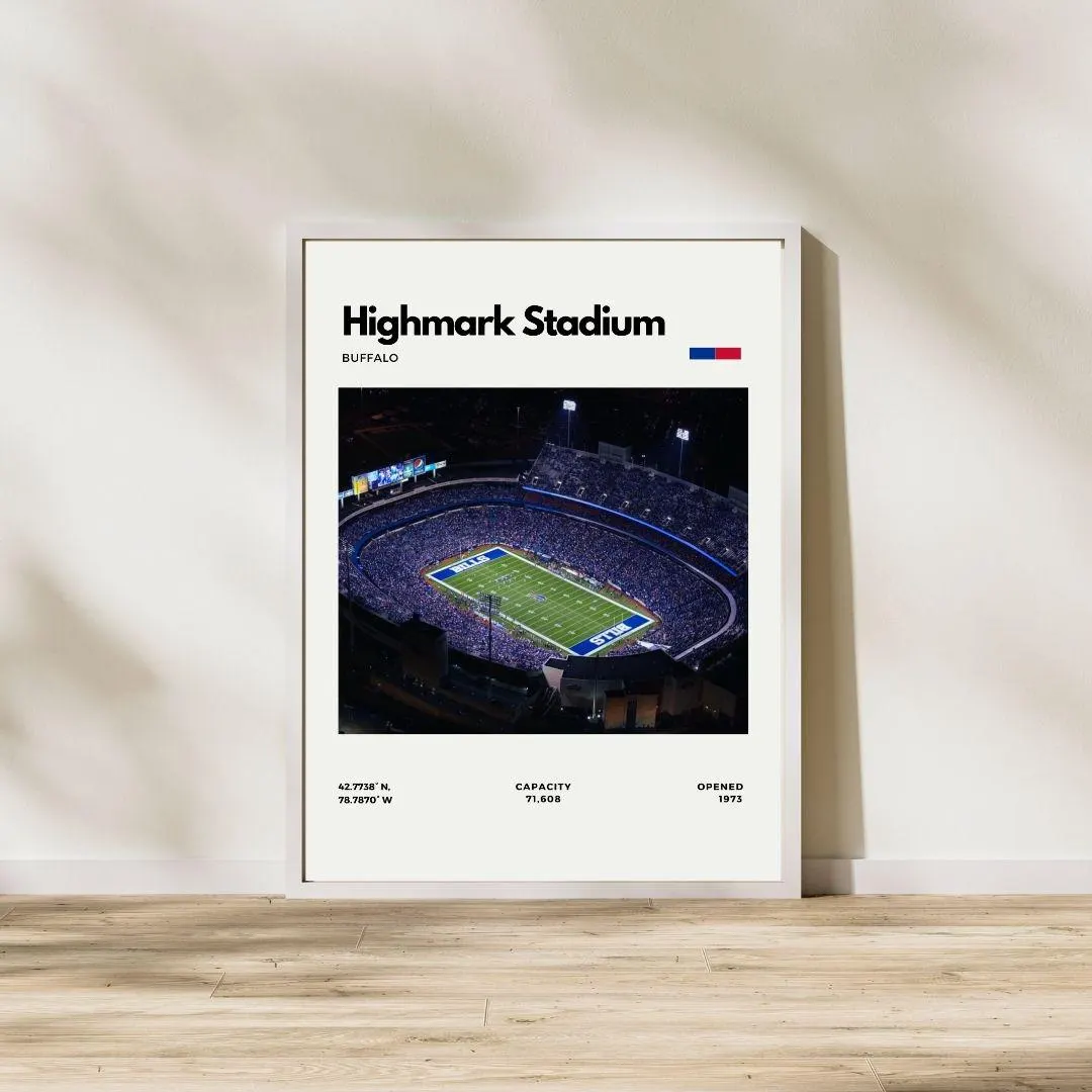 Highmark Stadium Poster | Buffalo Bills Stadium Print