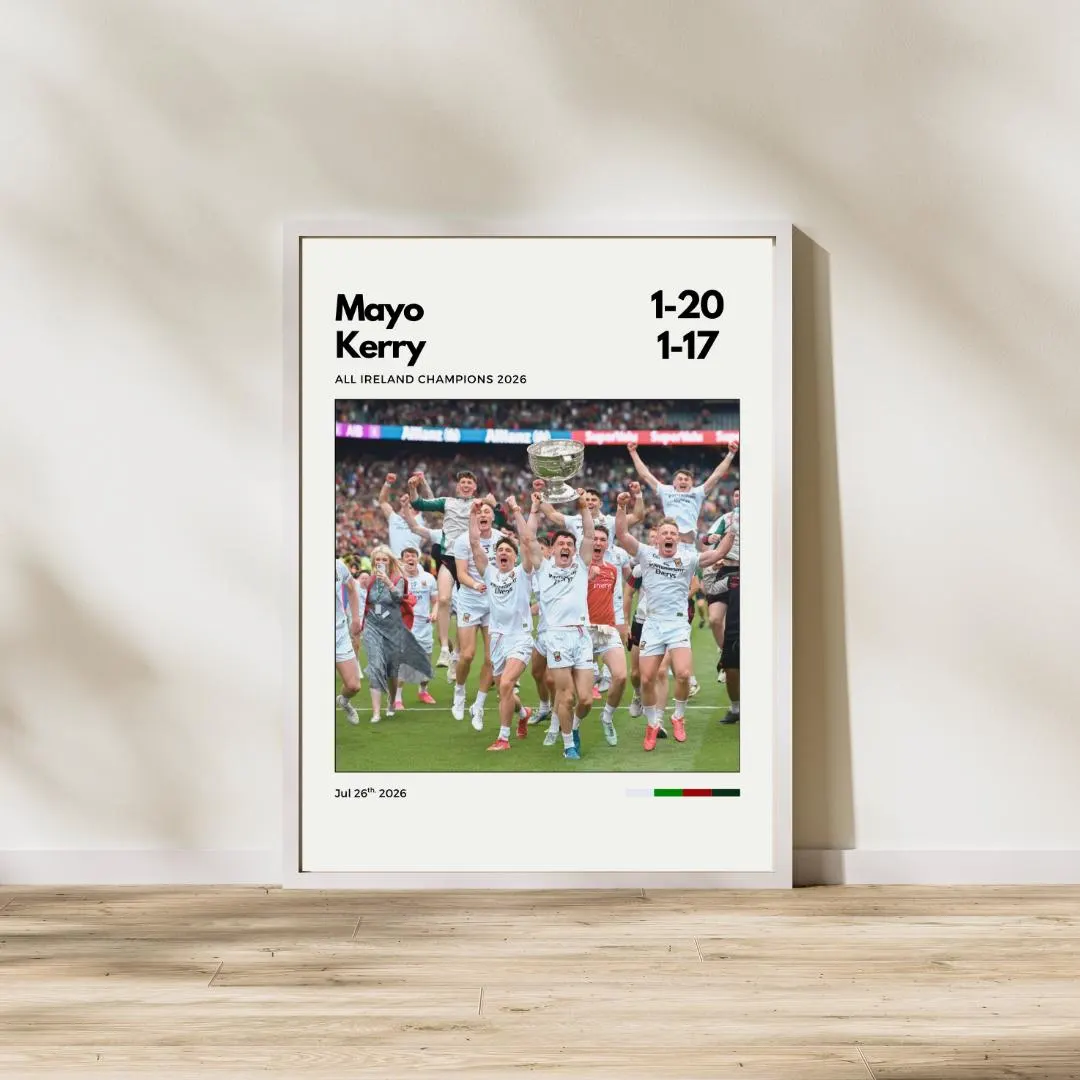 Mayo All Ireland Champions 2026 Poster | Gaelic Football Wall Art