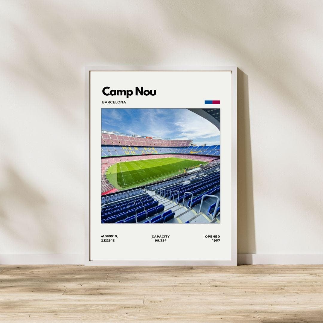 Camp Nou Poster | F.C. Barcelona Stadium Print