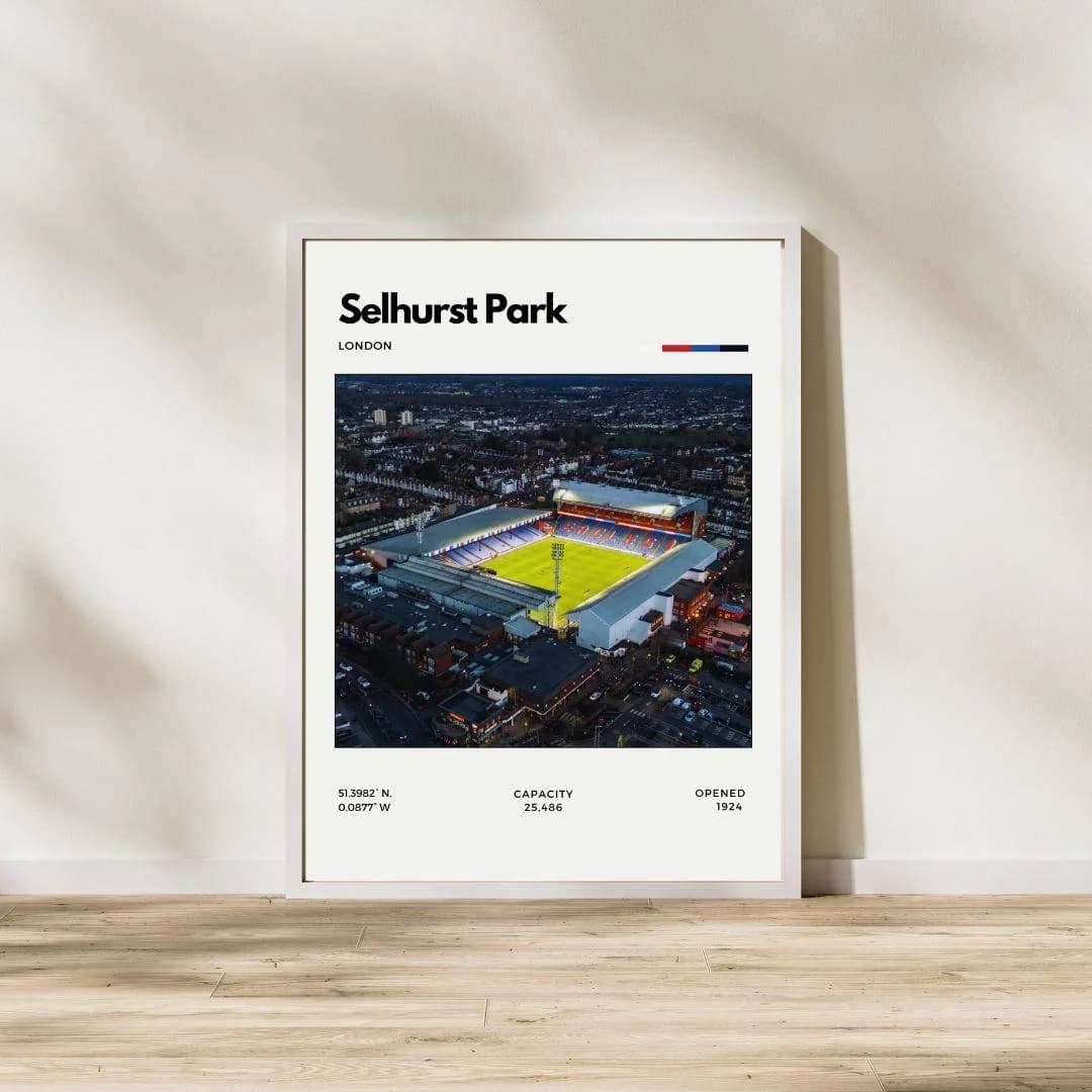 Selhurst Park Poster | Crystal Palace Football Club Stadium Print