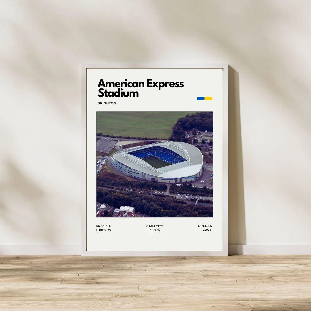 American Express Stadium Poster | Brighton Football Club Stadium Print