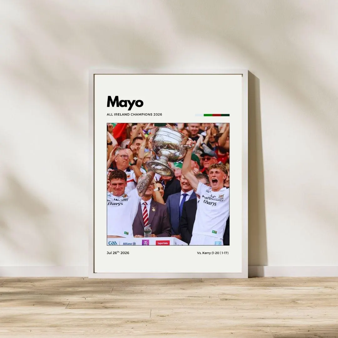 Mayo 2026 All Ireland Champions Poster | Gaelic Football Wall Art